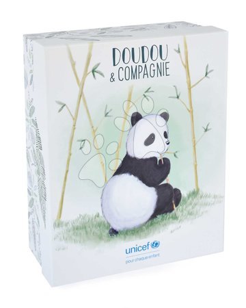 Plush animals - Plyšová panda s mláďatkom Panda Unicef Collection Doudou et Compagnie - 3