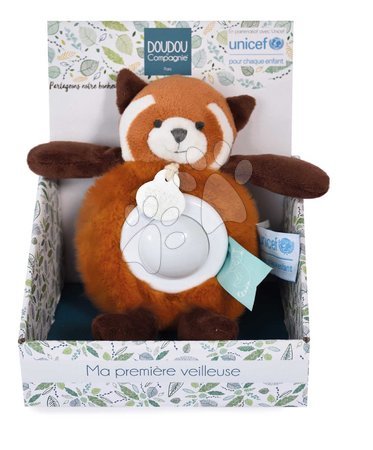 Juguetes de peluche | Página 9 - Panda de peluche con luz Red Panda Nightlight Colección Unicef Doudou et Compagnie_1