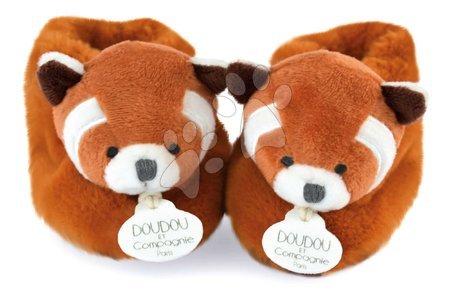 Doudou et Compagnie - Papučky pre bábätko Red Panda Unicef Collection Doudou et Compagnie