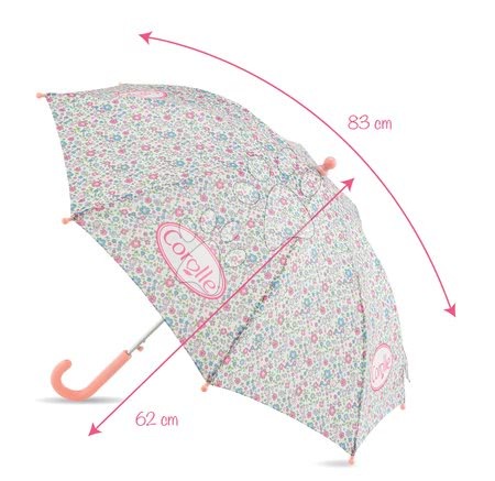 Šolske torbe in nahrbtniki - Rožasti dežnik Flowers Umbrella Les Bagages Corolle - 8