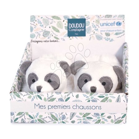 Ropa para bebés - Papučky pre bábätko Panda Unicef Collection Doudou et Compagnie - 2