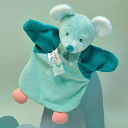 Juguetes de peluche | Página 13 - Plyšová myška na bábkové divadlo Mouse Green Hand Puppet Doudou et Compagnie_1