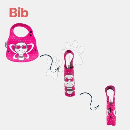 Előkék - Előke és cumisüvegtartó Méhecske Baby Bib & Bottle Holder toTs-smarTrike - 4