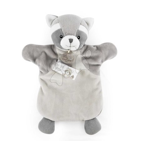  - Plyšový medvedík čistotný na bábkové divadlo Raccoon Hand Puppet Doudou et Compagnie