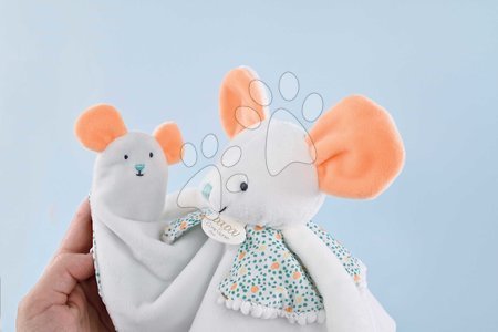 Hračky na mazlení DouDou - Plyšová myška na mazlení a loutkové divadlo Mouse Finger Puppet Doudou et Compagnie - 2