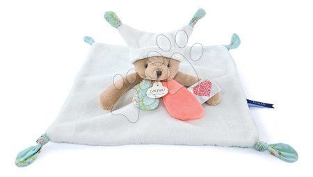 Juguetes para los más pequeños | Página 8 - Peluche de oso para abrazar White Bear Flat Comforter Doudou et Compagnie