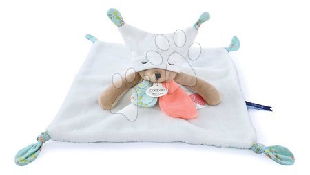 Baby and toddler toys | Page 2 - Stuffed teddy bear for cuddling White Bear Flat Comforter Doudou et Compagnie_1