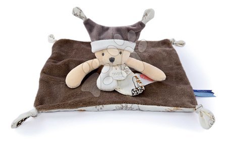 Baby and toddler toys - Plyšový medvedík na maznanie Bear Taupe Flat Comforter Doudou et Compagnie