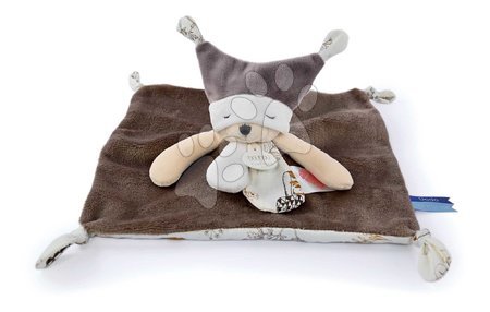 Baby and toddler toys - Plyšový medvedík na maznanie Bear Taupe Flat Comforter Doudou et Compagnie_1