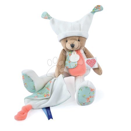 Plush toys | Page 8 - Plush teddy bear with cloth Plush Bear White Doudou et Compagnie