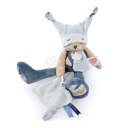 Teddy bears - Plyšový medvedík s handričkou Plush Bear Blue Doudou et Compagnie_1