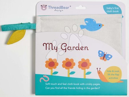 Hračky na mazlení DouDou - Textilní knížka My Garden Activity Book ThreadBear - 5