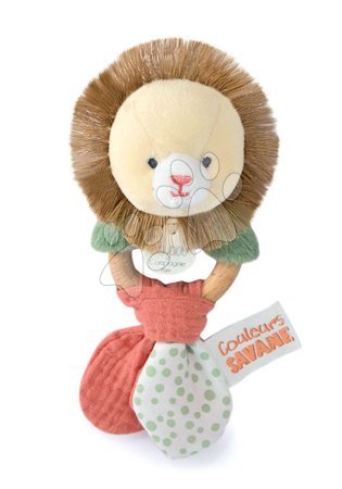 Juguetes de peluche | Página 13 - León de peluche con sonajero Couleurs Savane Doudou et Compagnie