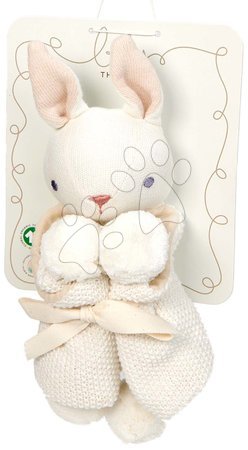 Alvókendők DouDou - Nyuszi alvókendő dédelgetéshez Baby Threads Cream Bunny Comforter ThreadBear  - 3