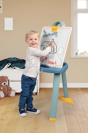 Easels - Magnetic School Board Blue Plastic Board 2in1 Smoby - 2