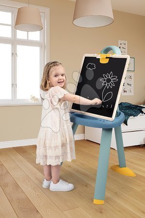 Easels - Magnetic School Board Blue Plastic Board 2in1 Smoby - 3