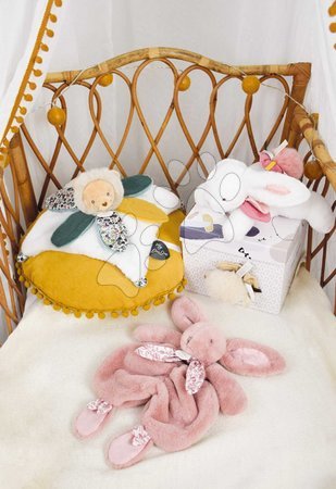 Comforters - Plyšový zajačik na maznanie Bunny Comforter Pink Doudou et Compagnie - 3