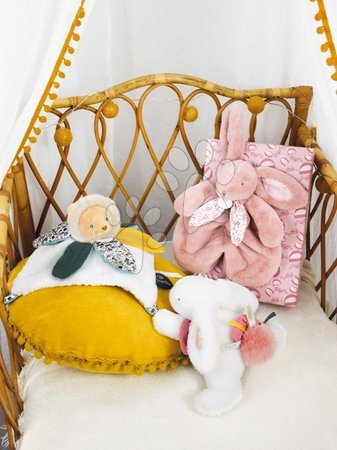 Comforters - Plyšový zajačik na maznanie Bunny Comforter Pink Doudou et Compagnie - 4