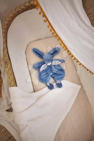 Comforters - Plyšový zajačik na maznanie Bunny Comforter Blue Doudou et Compagnie - 3