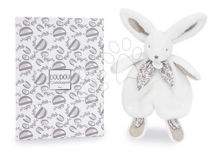 Baby and toddler toys - Plyšový zajačik na maznanie Bunny Comforter White Doudou et Compagnie_1