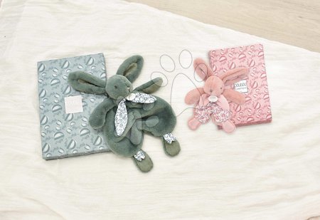 Comforters - Plyšový zajačik na maznanie Bunny Comforter Green Doudou et Compagnie - 4