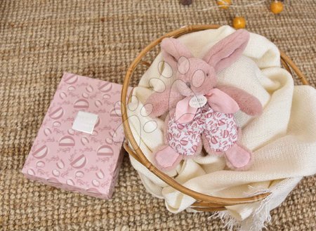 Hračky na mazlení DouDou - Plyšový zajíček na mazlení Bunny Comforter Pink Doudou et Compagnie - 4