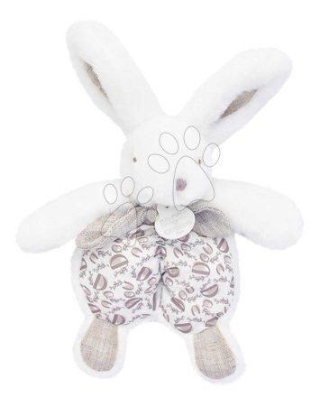 Toys for babies - Plyšový zajačik na maznanie Bunny Comforter White Doudou et Compagnie