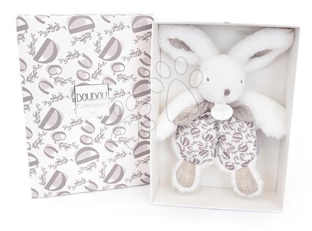 Hračky na mazlení DouDou - Plyšový zajíček na mazlení Bunny Comforter White Doudou et Compagnie - 2