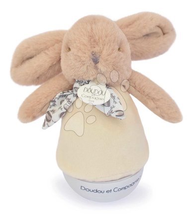 Toys for babies - Plyšový zajačik Musical Night Light Sand Beige Doudou et Compagnie