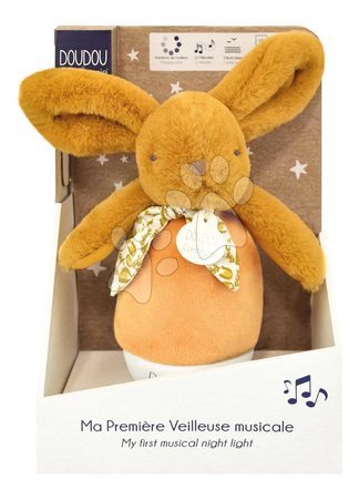 Juguetes de peluche | Página 9 - Peluche conejito Musical Night Light Ocher Doudou et Compagnie_1