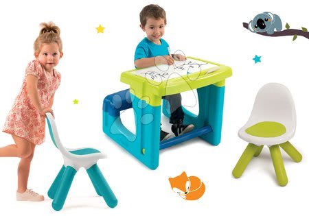 Tabule a lavice sety - Set lavice na kreslení a magnetky Little Pupils Desk Smoby - 38