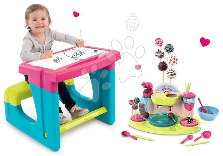 Tabule a lavice sety - Set lavice na kreslení a magnetky Little Pupils Desk Smoby - 37