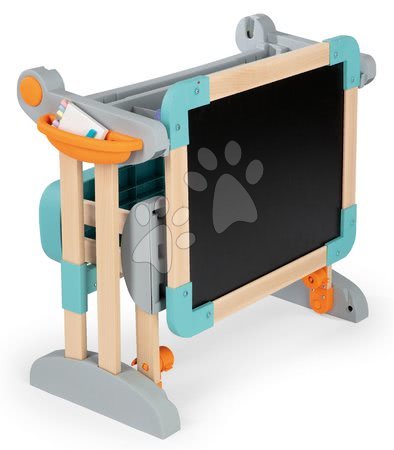 Seturi de table și bănci - Set bancă şcolară din lemn Modulo Space pliabilă magnetică Smoby  - 11