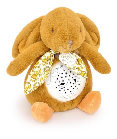 Plush toys | Page 4 - Plush Bunny Musical Night Light Star Projector Ocher Doudou et Compagnie