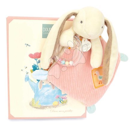 Baby and toddler toys | Page 2 - Stuffed bunny for cuddling with a rattle Lapin Ciboulette Doudou et Compagnie_1