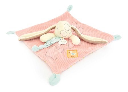 Baby and toddler toys | Page 2 - Plush bunny for cuddling Lapin Ciboulette Flat Comforter Doudou et Compagnie