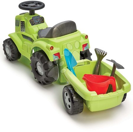 Voitures à pédales pour enfants et accessoires - Set de tracteur à pédales avec draisienne et remorque Builder Max Tractor Smoby - 23