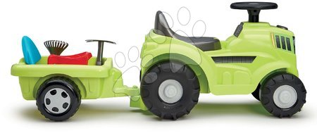 Voitures à pédales pour enfants et accessoires - Set de tracteur à pédales avec draisienne et remorque Builder Max Tractor Smoby - 26