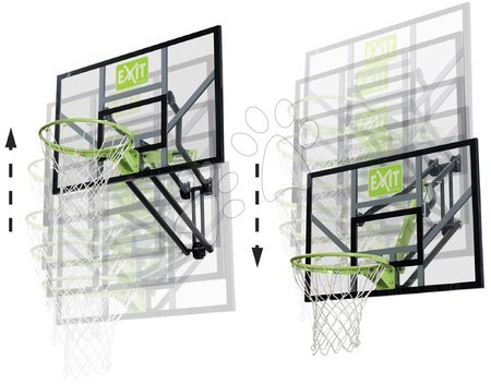 Basketball - EXIT Galaxy wall-mounted basketball backboard - green/black - 3