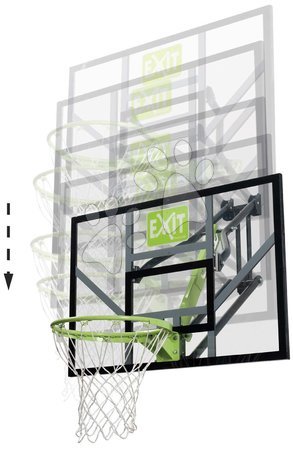 Basketball - EXIT Galaxy wall-mounted basketball backboard - green/black - 5