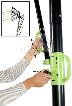 Basketball - EXIT Galaxy basketball backboard for installing on ground - green/black - 6