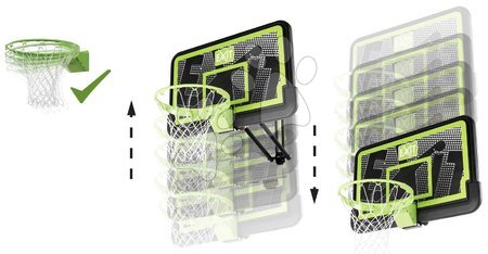 Basketball - EXIT Galaxy wall-mounted basketball backboard with dunk hoop - black edition - 2