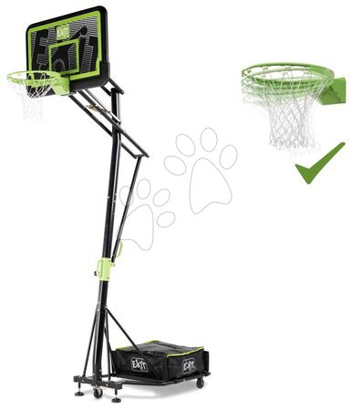 Basketball - EXIT Galaxy portable basketball backboard on wheels with dunk hoop - black edition - 2