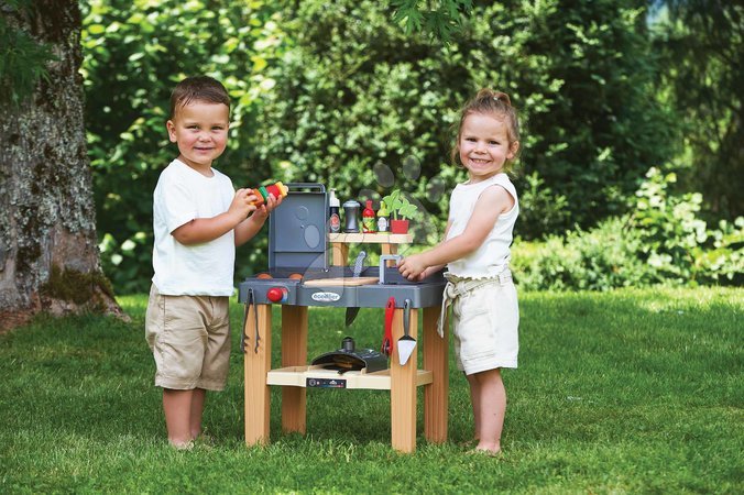 Einfache Spielküchen - Gartenküche mit Grill und Pizzeria Garden&Seasons Summer Kitchen Écoiffier - 1