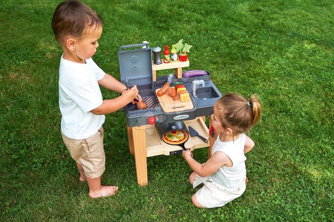 Einfache Spielküchen - Gartenküche mit Grill und Pizzeria Garden&Seasons Summer Kitchen Écoiffier - 3