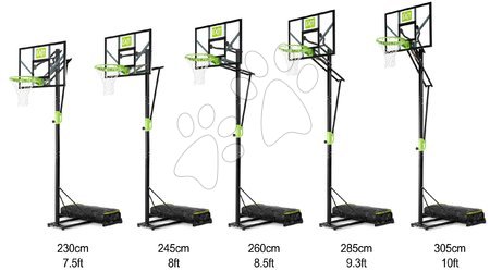 Basketbal - Basketbalová konstrukce s deskou a košem Polestar portable basketball Exit Toys - 2