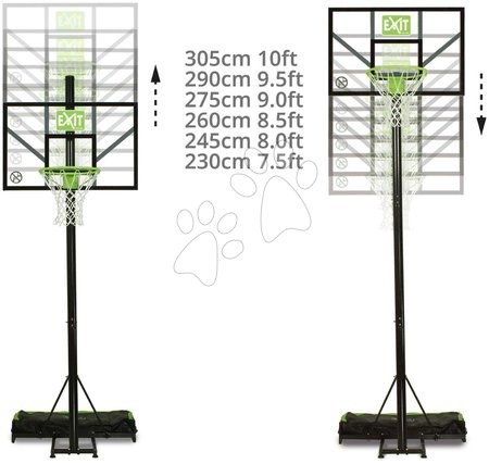 Basketball - EXIT Comet portable basketball backboard - green/black - 3