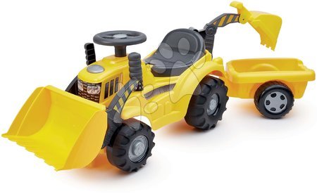 Voitures à pédales pour enfants et accessoires - Set de tracteur à pédales et de trottinette avec chargeur Builder Max Tractor Smoby - 20