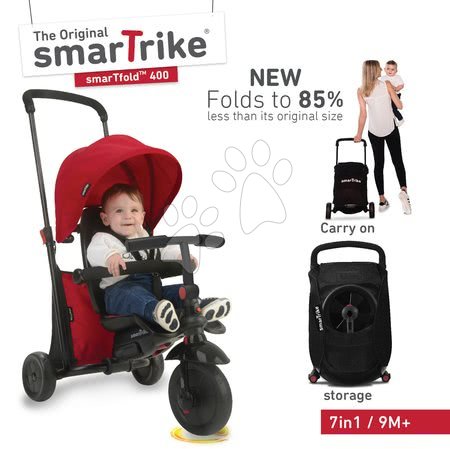 Tříkolky od 10 měsíců - Tříkolka skládací smarTfold 7v1 smarTrike - 21