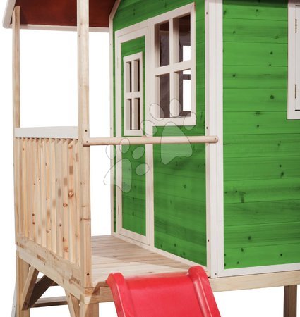 Wooden playhouses - EXIT Loft 300 wooden playhouse - green - 3